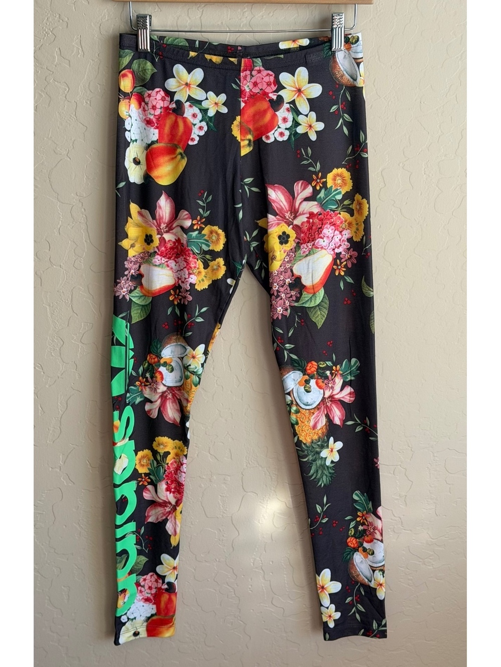 Adidas Originals x FARM Leggings Womens S NWT 2014 Tropical Floral Brazil
